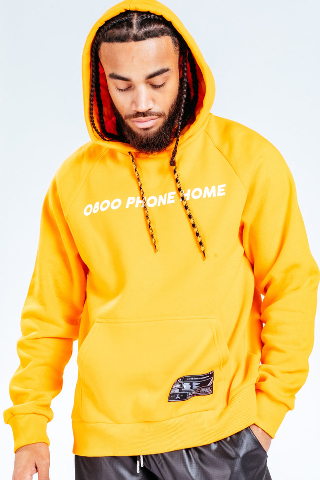 HYPE X E.T ORANGE SLOGAN ADULT PULLOVER HOODIE