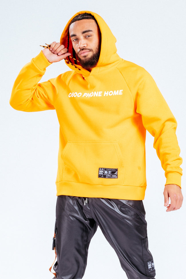 HYPE X E.T ORANGE SLOGAN ADULT PULLOVER HOODIE