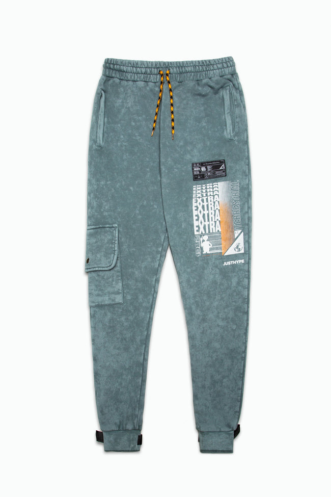 HYPE X E.T GREY POCKET DETAIL MEN'S JOGGERS