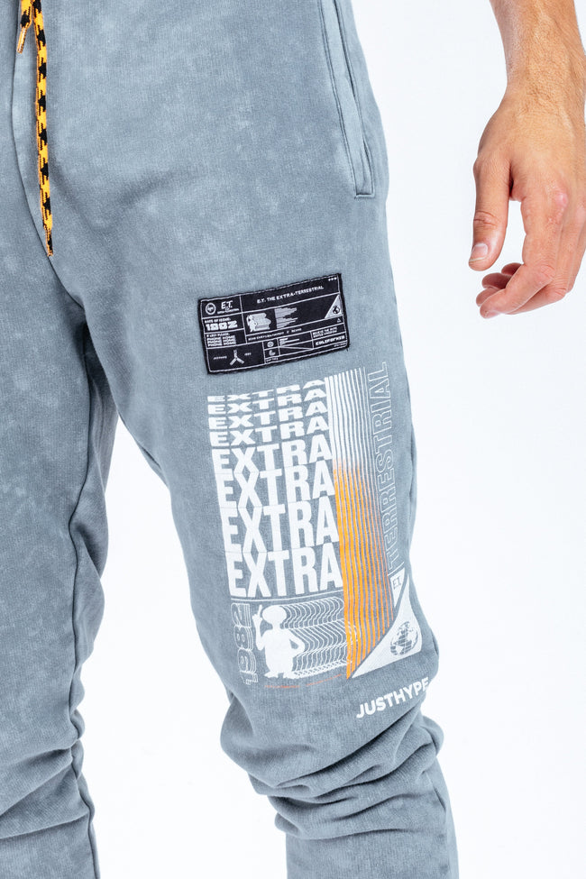 HYPE X E.T GREY POCKET DETAIL MEN'S JOGGERS