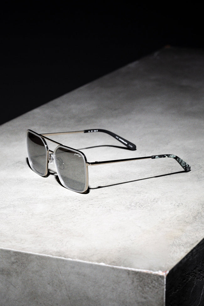 HYPE BLOCK SILVER SUNGLASSES