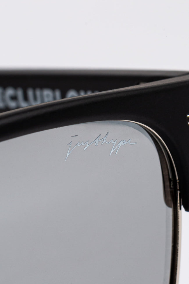 HYPE CLUB LOW BLACK SILVER SUNGLASSES