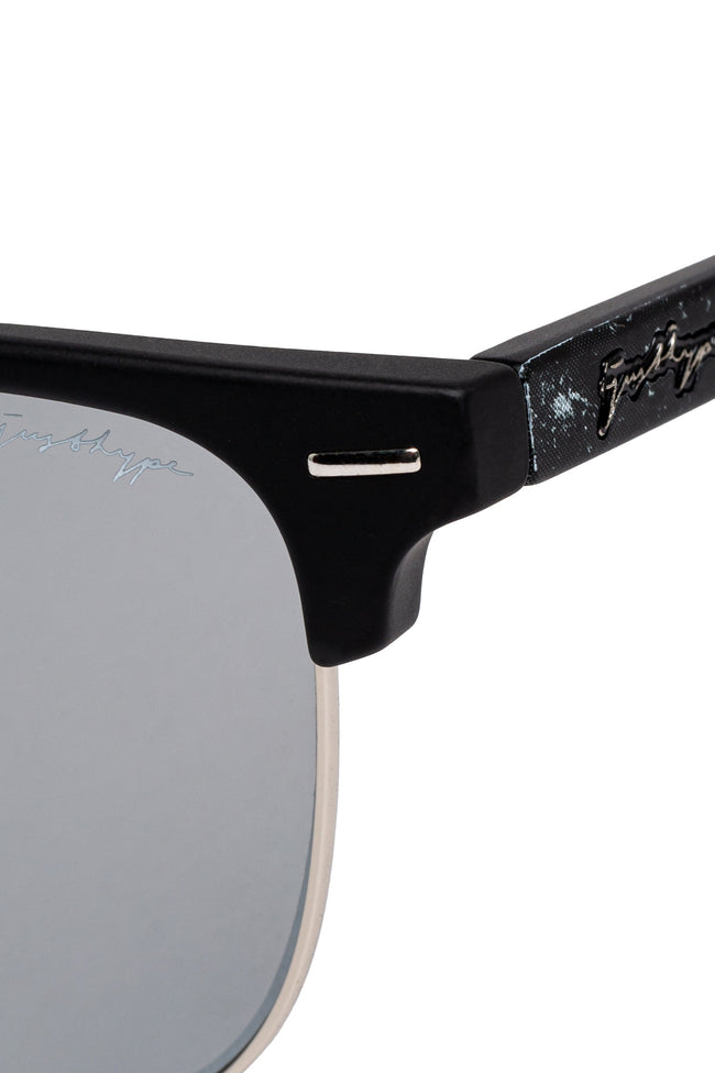 HYPE CLUB LOW BLACK SILVER SUNGLASSES