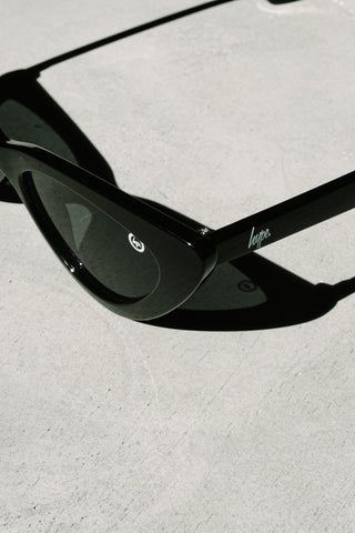 Hype Black Cat Eye Sunglasses