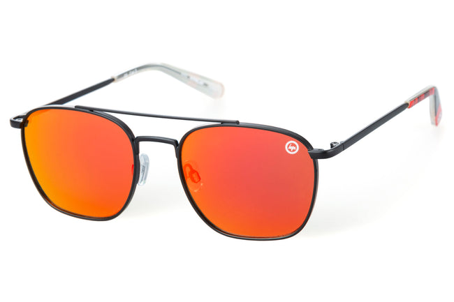 HYPE BLACK ORANGE SQ AVIATOR SUNGLASSES