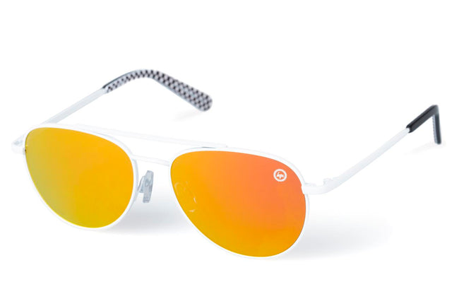 HYPE WHITE CHECK HYPEPILOT SUNGLASSES