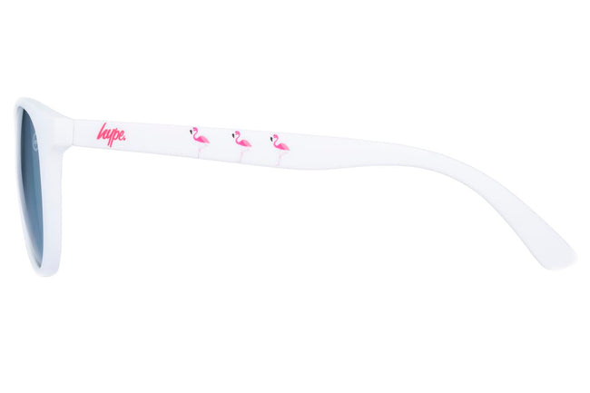 HYPE WHITE FLAMINGOS HYPEROUND SUNGLASSES