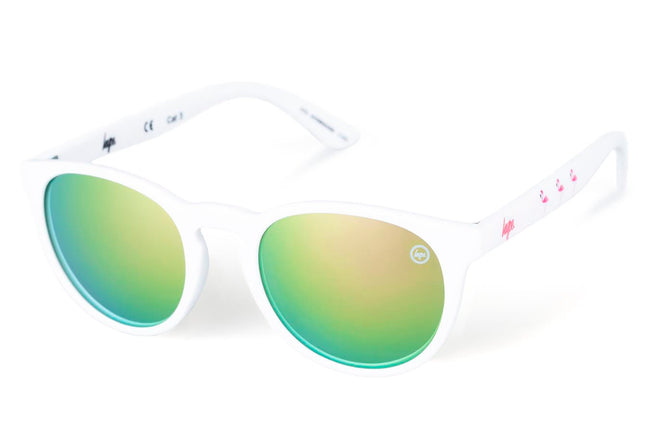 HYPE WHITE FLAMINGOS HYPEROUND SUNGLASSES