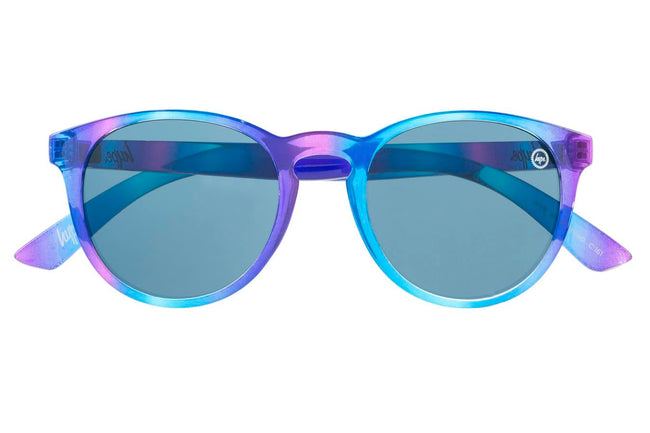 Hype Pink Blue Round Sunglasses