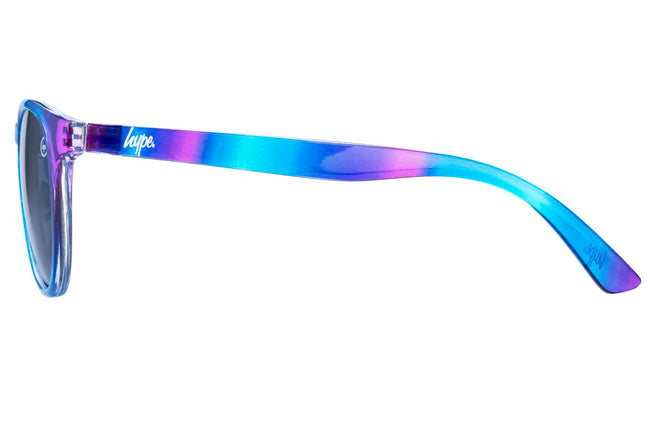 Hype Pink Blue Round Sunglasses