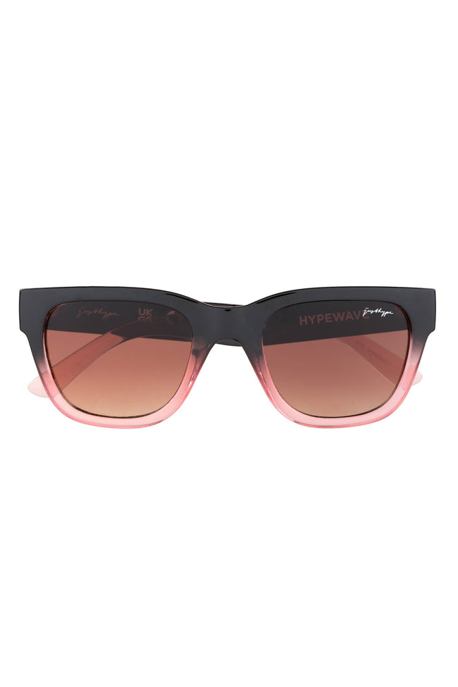 HYPE WAVE BLACK PINK SUNGLASSES