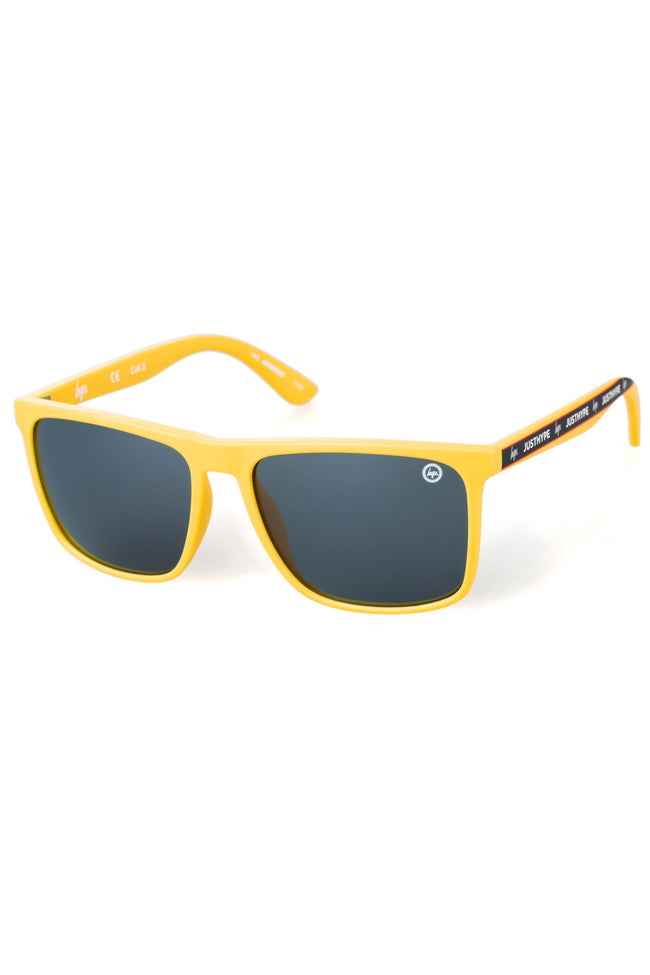 HYPE YELLOW BLACK STRIPE SUNGLASSES