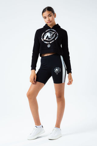 HYPE X NERF HOLO LOGO GIRLS CROP PULLOVER HOODIE