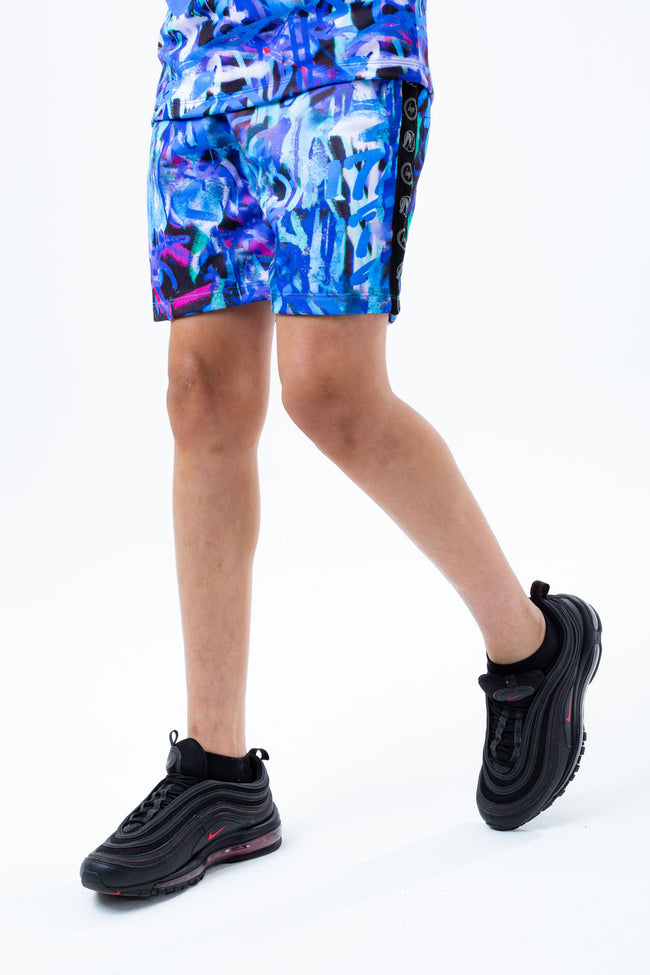 HYPE X NERF BLUE GRAFFITI KIDS SHORTS