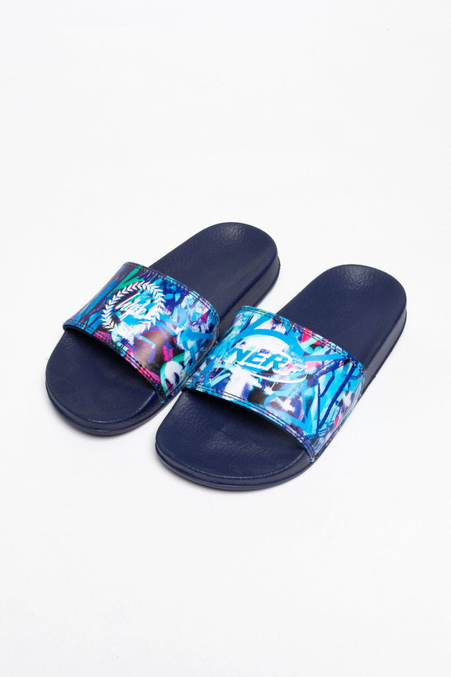 HYPE X NERF BLUE GRAFFITI KIDS SLIDERS