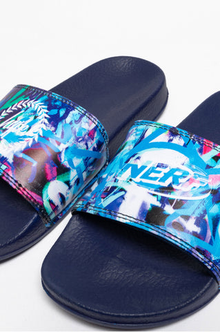 HYPE X NERF BLUE GRAFFITI KIDS SLIDERS