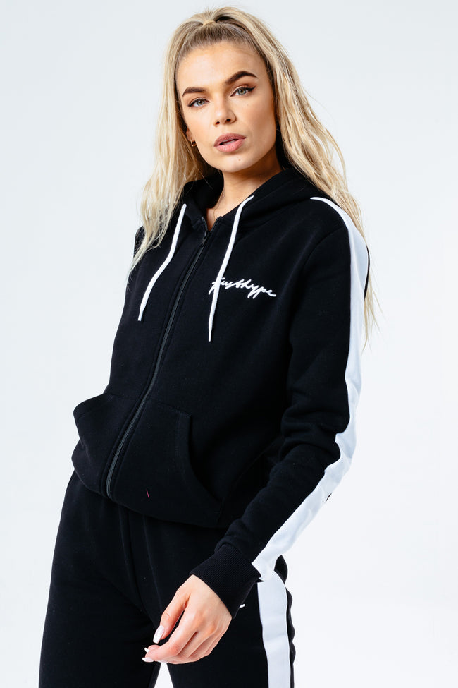 HYPE BLACK SCRIBBLE LOGO WOMEN'S TRACKSUIT SET