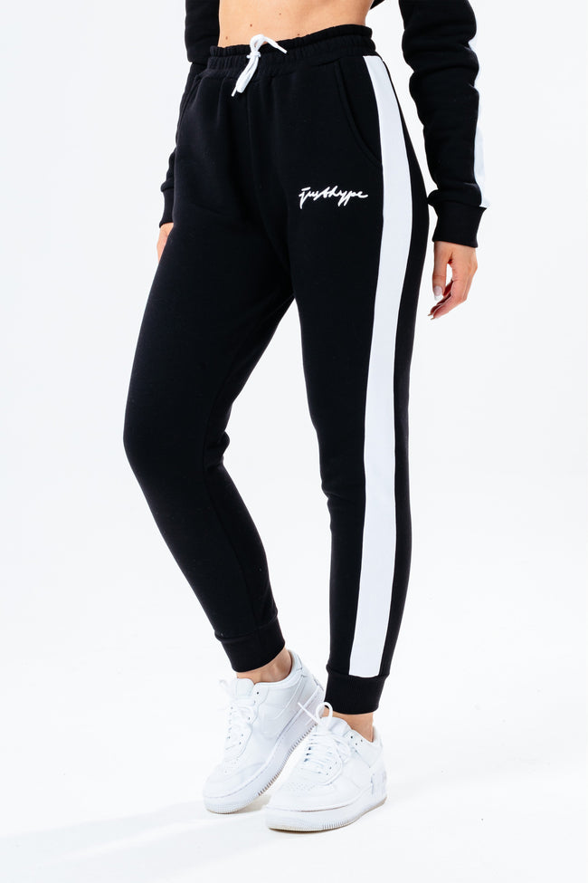 HYPE BLACK SCRIBBLE LOGO WOMEN'S TRACKSUIT SET