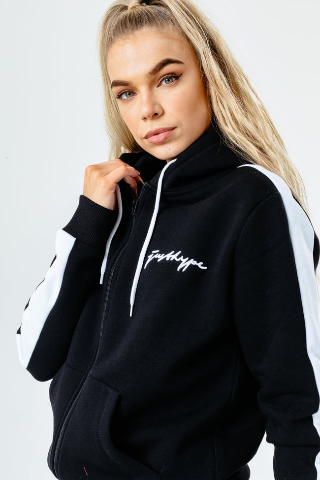 HYPE BLACK SCRIBBLE LOGO WOMEN'S TRACKSUIT SET