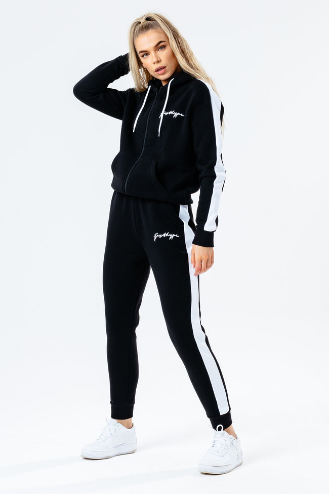 HYPE BLACK SCRIBBLE LOGO WOMEN'S TRACKSUIT SET