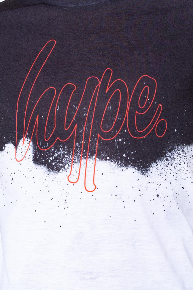 Hype Blotch Splatter Fade Script Kids T-Shirt