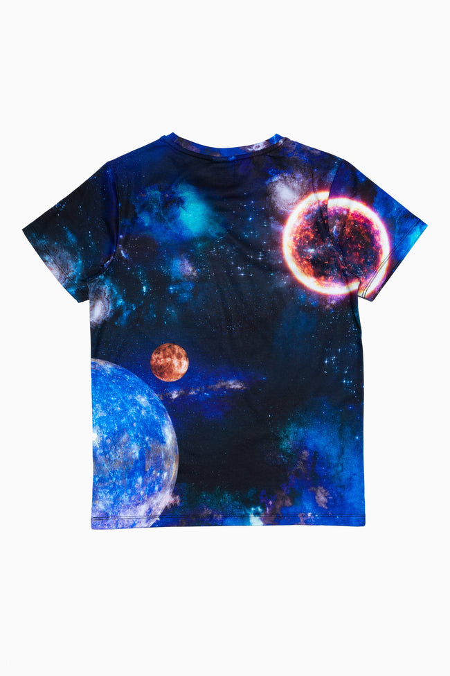 HYPE SPACE PRINT KIDS T-SHIRT & FACE MASK SET