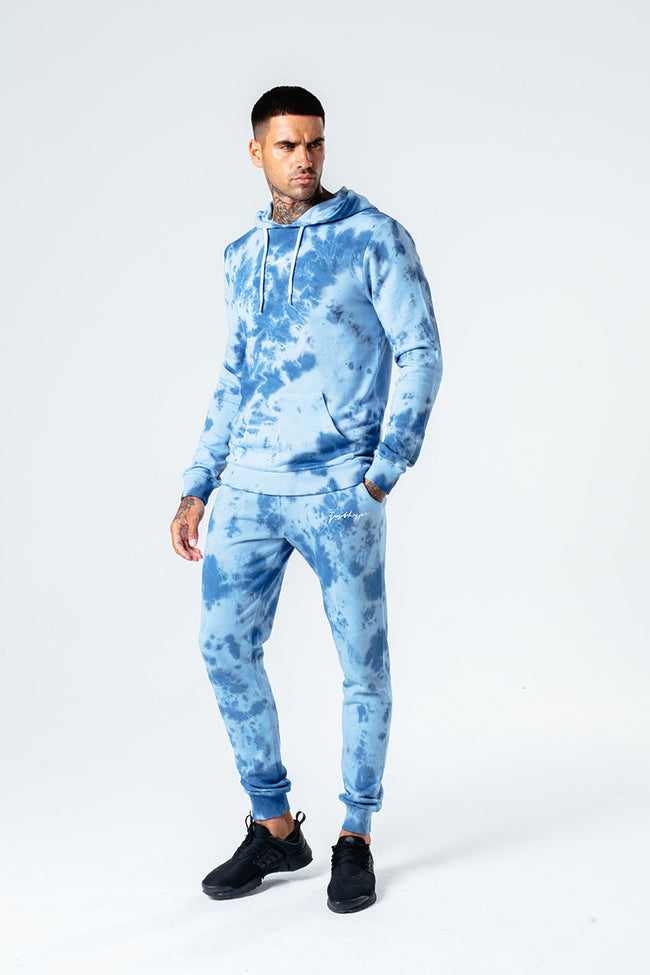 Hype Tonal Blue Tie Dye Men'S Pullover Hoodie