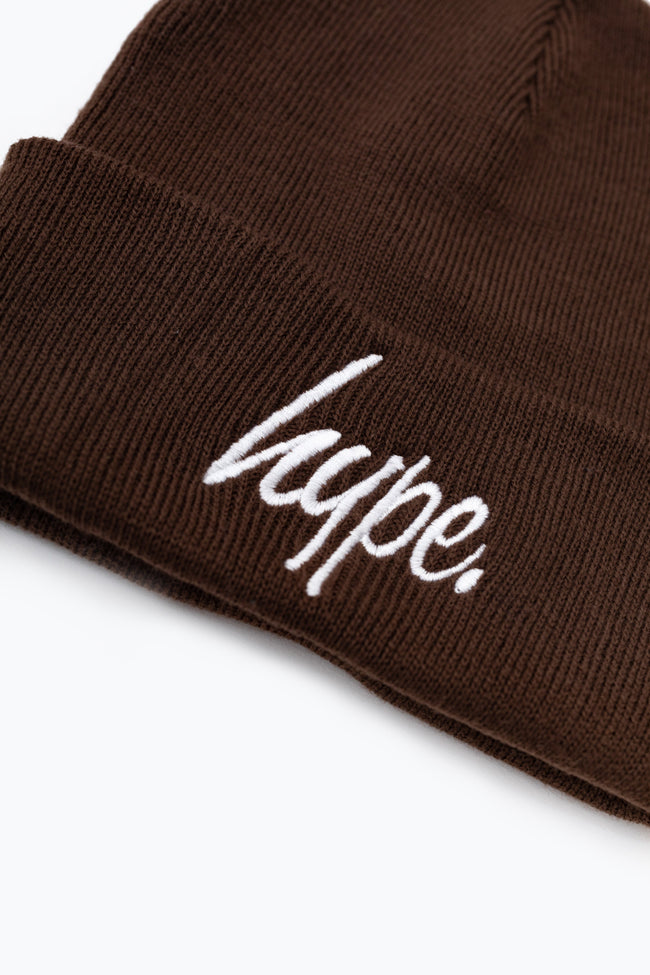 Hype Chocolate Script Beanie