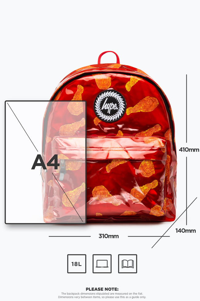 HYPE X KFC RED HOLOGRAPHIC BACKPACK