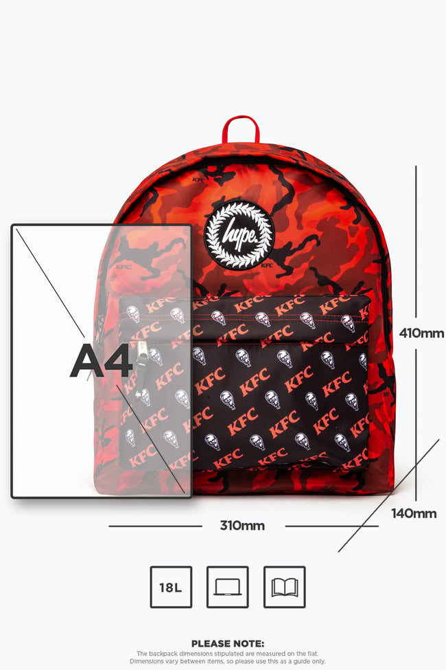 HYPE X KFC RED CAMOUFLAGE BACKPACK