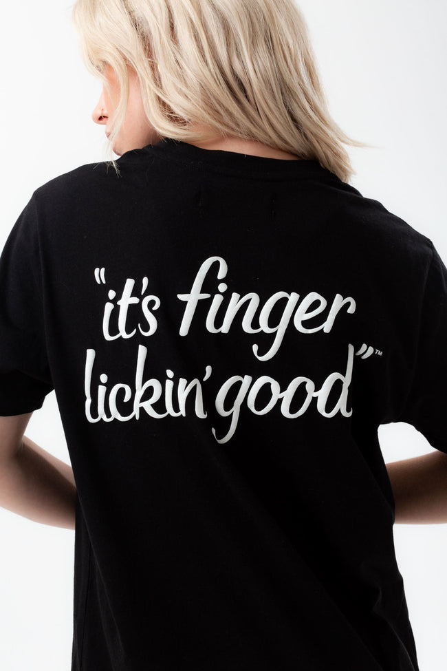 HYPE X KFC BLACK 'IT'S FINGER LICKIN' GOOD' T-SHIRT