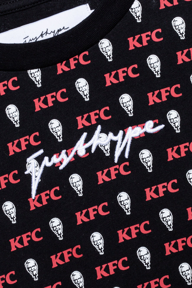 HYPE X KFC BLACK LOGO T-SHIRT