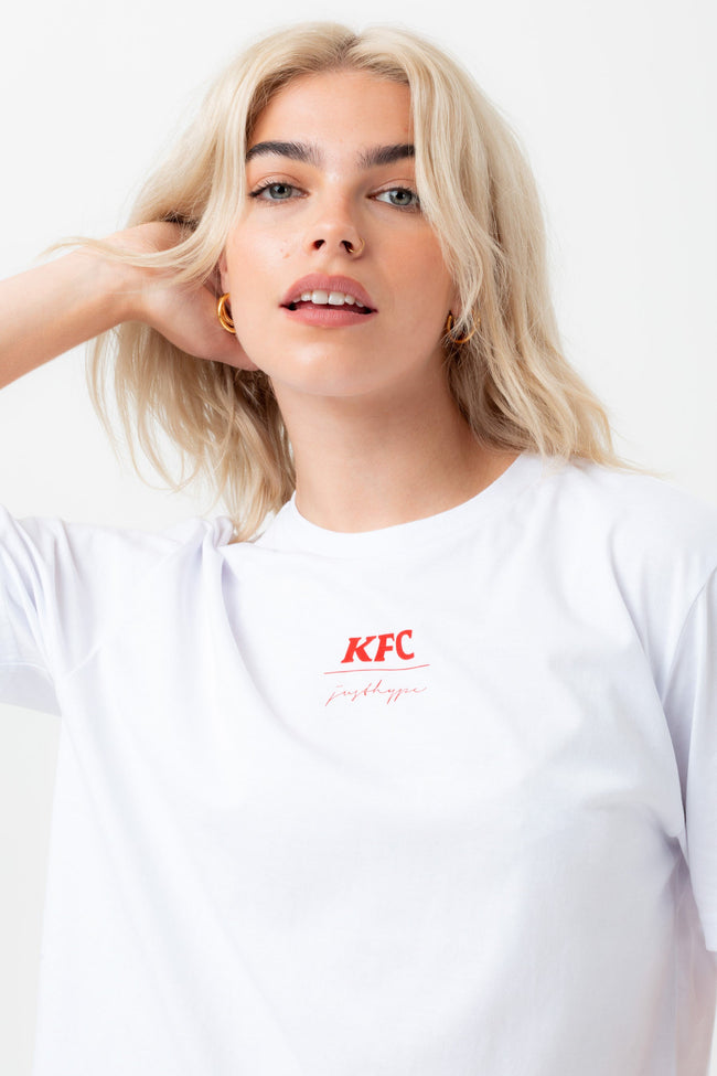 HYPE X KFC WHITE COLONEL 'FINGER LICKIN' GOOD' T-SHIRT