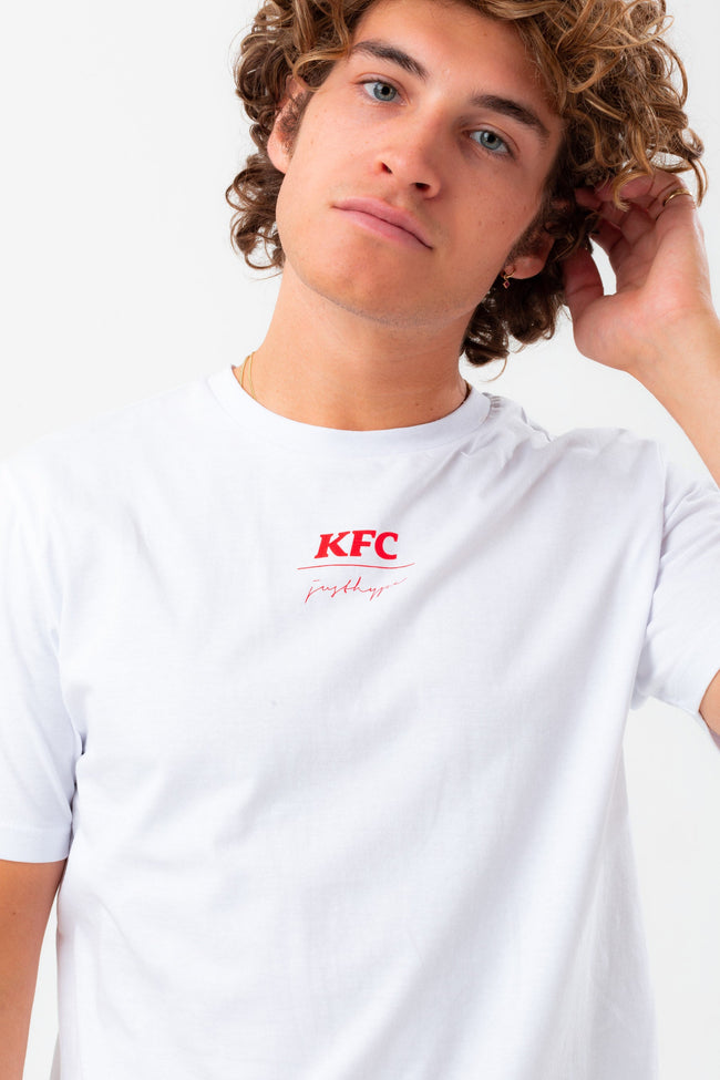 HYPE X KFC WHITE COLONEL 'FINGER LICKIN' GOOD' T-SHIRT