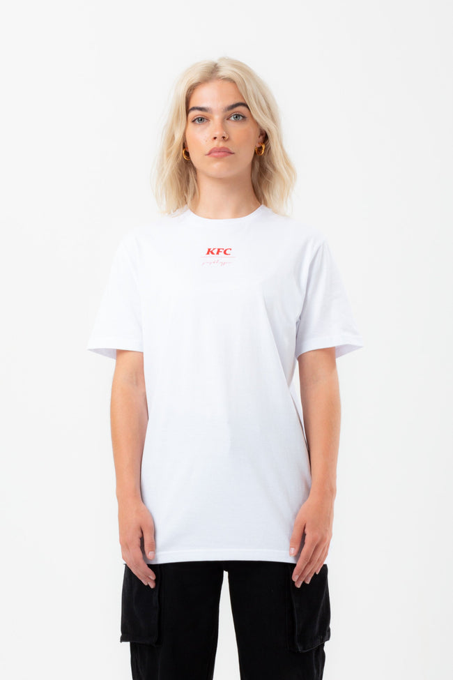 HYPE X KFC WHITE COLONEL 'FINGER LICKIN' GOOD' T-SHIRT