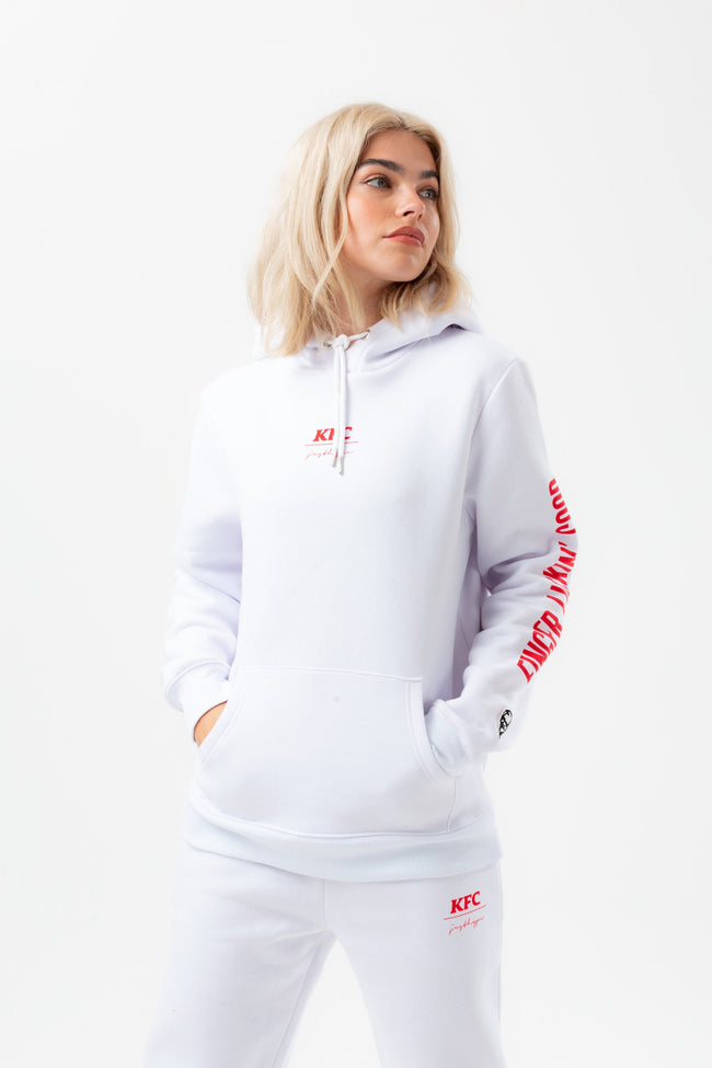 HYPE X KFC WHITE 'FINGER LICKIN' GOOD' HOODIE