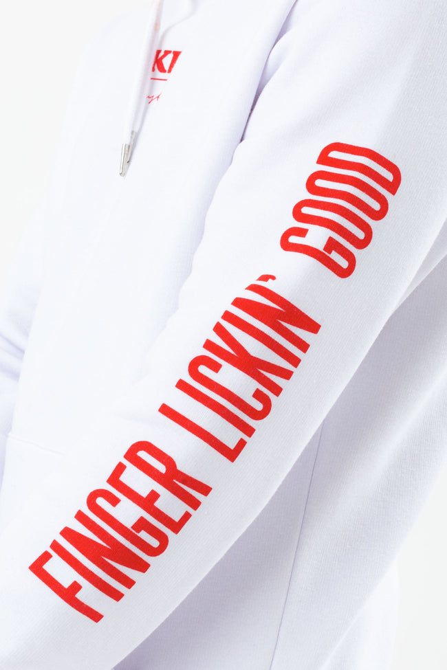 HYPE X KFC WHITE 'FINGER LICKIN' GOOD' HOODIE