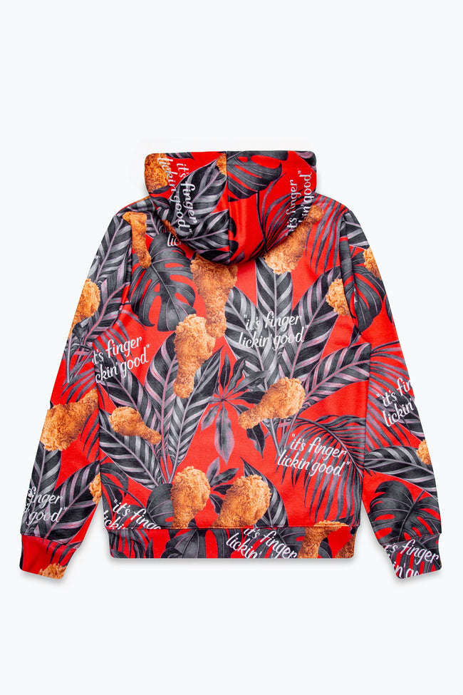 HYPE X KFC RED PALM PRINT HOODIE