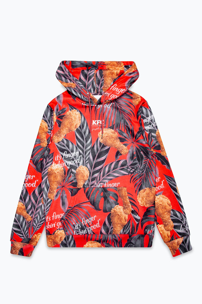 HYPE X KFC RED PALM PRINT HOODIE