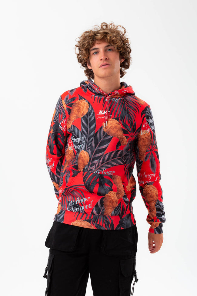 HYPE X KFC RED PALM PRINT HOODIE