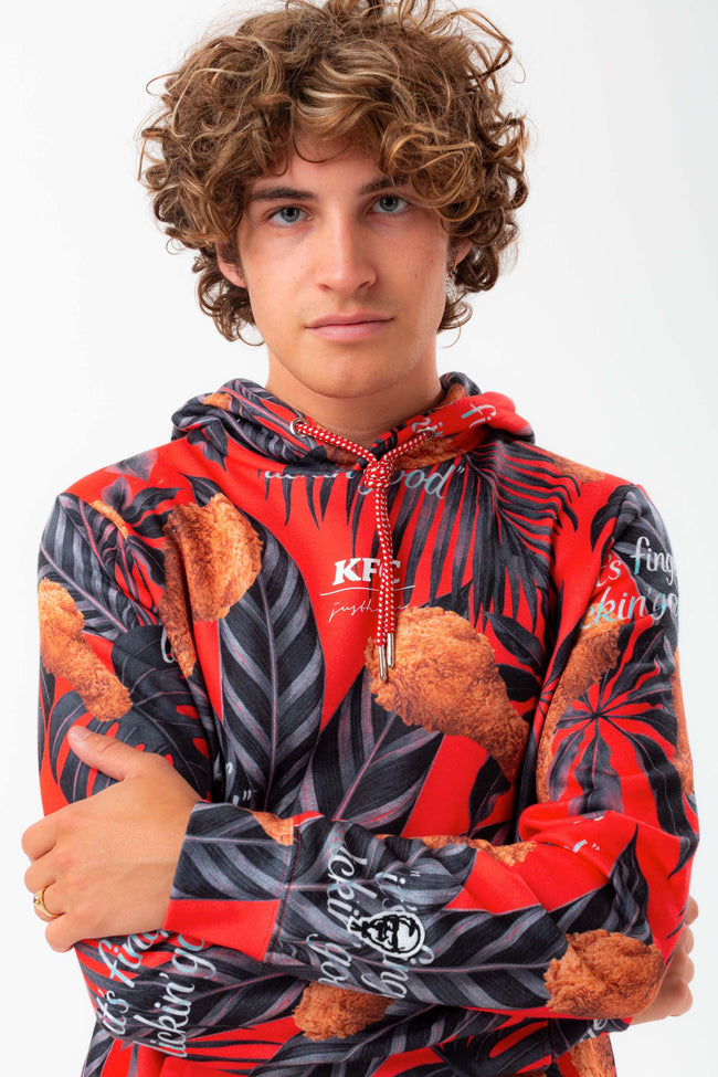 HYPE X KFC RED PALM PRINT HOODIE