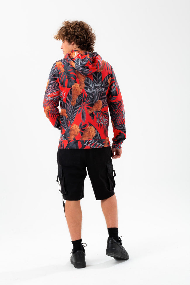 HYPE X KFC RED PALM PRINT HOODIE