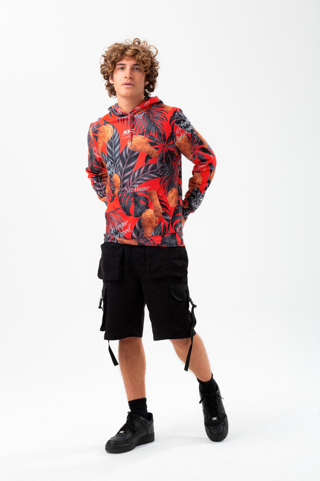 HYPE X KFC RED PALM PRINT HOODIE