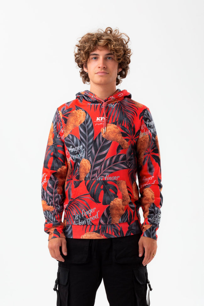 HYPE X KFC RED PALM PRINT HOODIE