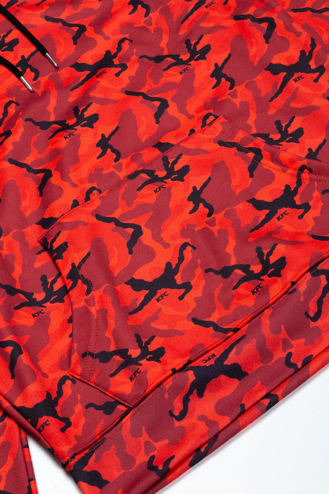 HYPE X KFC RED CAMOUFLAGE HOODIE