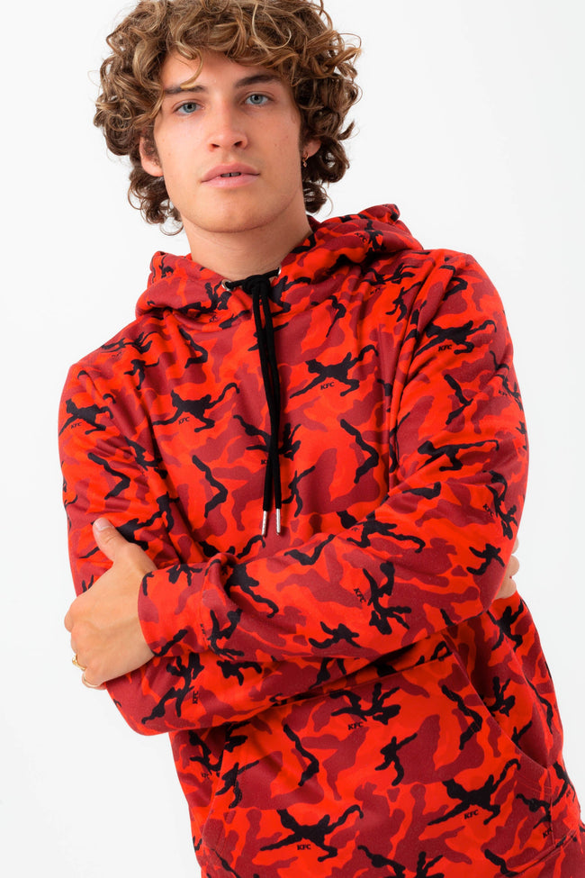 HYPE X KFC RED CAMOUFLAGE HOODIE