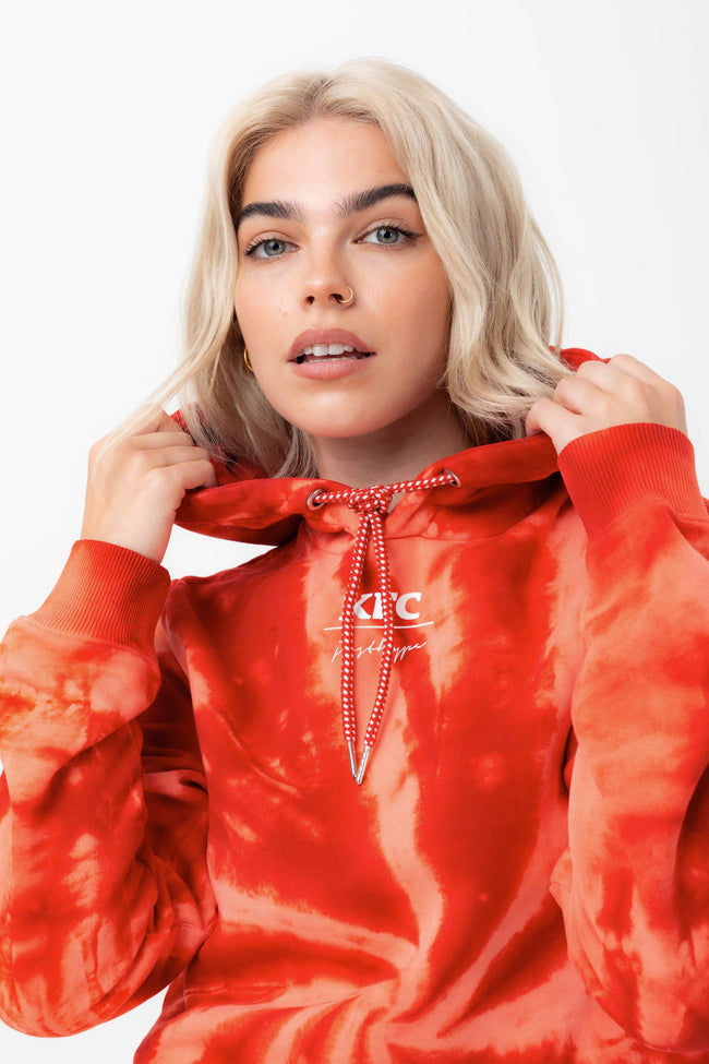 HYPE X KFC RED TIE-DYE HOODIE