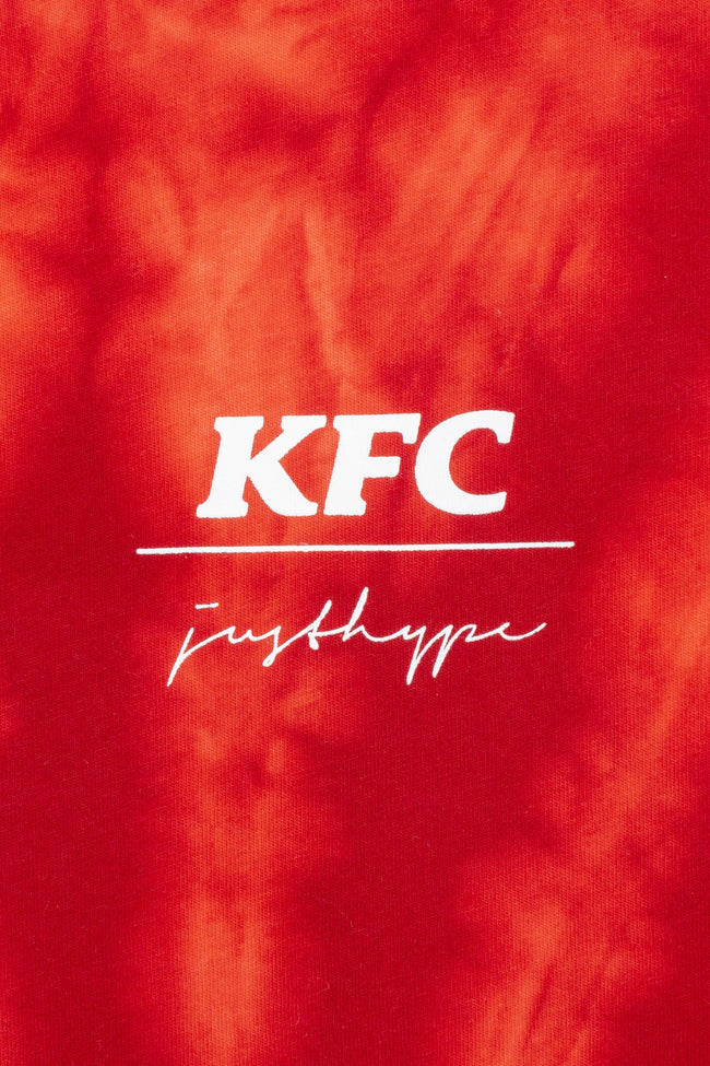 HYPE X KFC RED TIE-DYE T-SHIRT