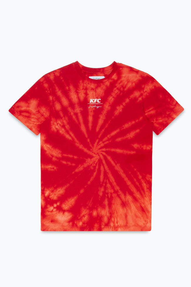 HYPE X KFC RED TIE-DYE T-SHIRT