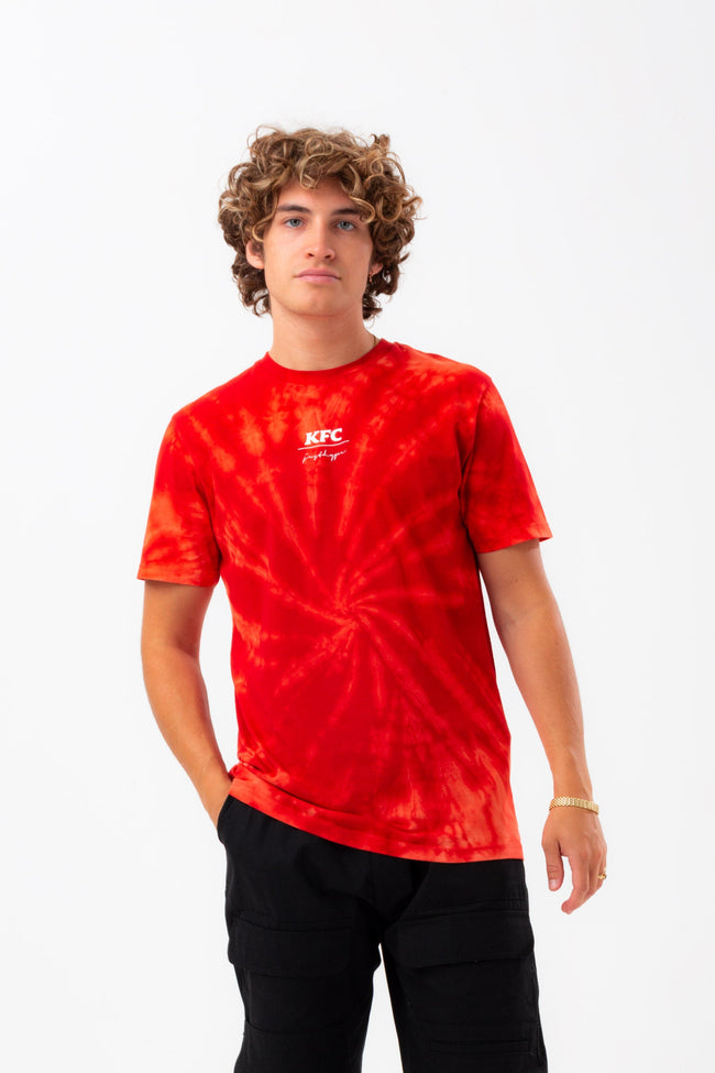 HYPE X KFC RED TIE-DYE T-SHIRT